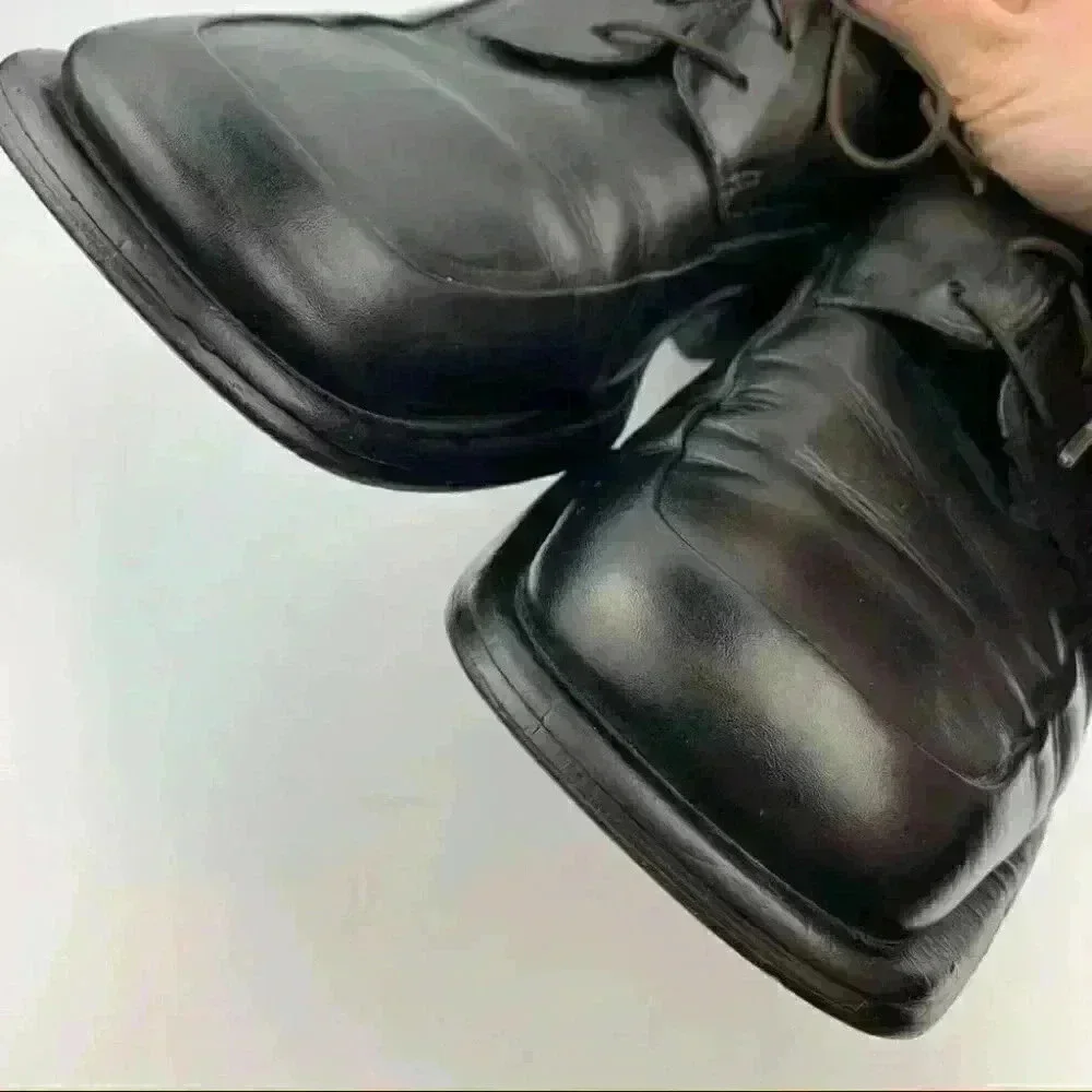 Kenneth Cole dress oxfords 9 black Italian leather